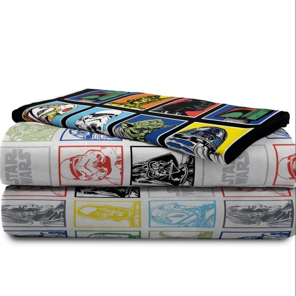 Star Wars Classic 3 Piece Twin Sheet Set & Extra Pillowcase - Picture 6 of 12